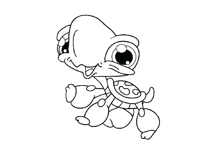 700x500 Cute Baby Turtle Coloring Pages Ba Turtle Drawing Docclub Free