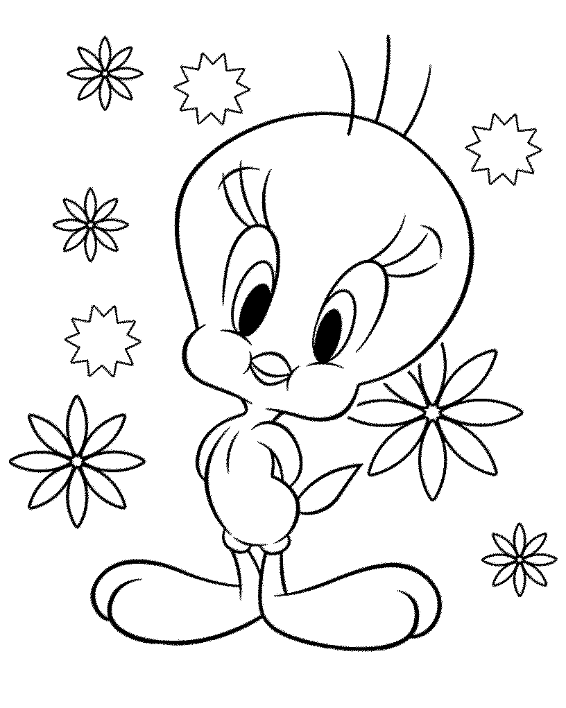 816x1021 Baby Tweety Bird Coloring Pages