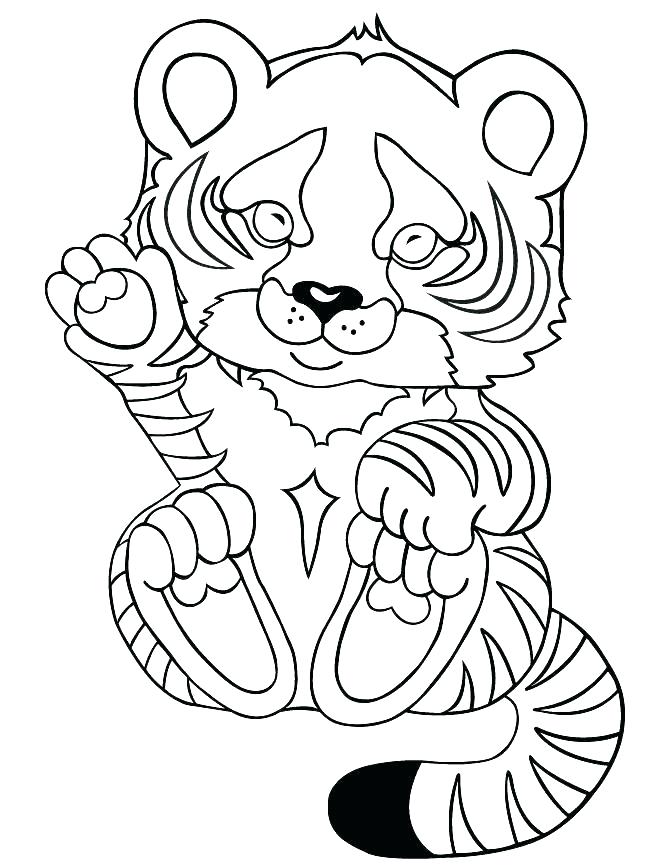 670x867 Baby Tiger Coloring Pages Baby Tiger Coloring Pages Coloring Page