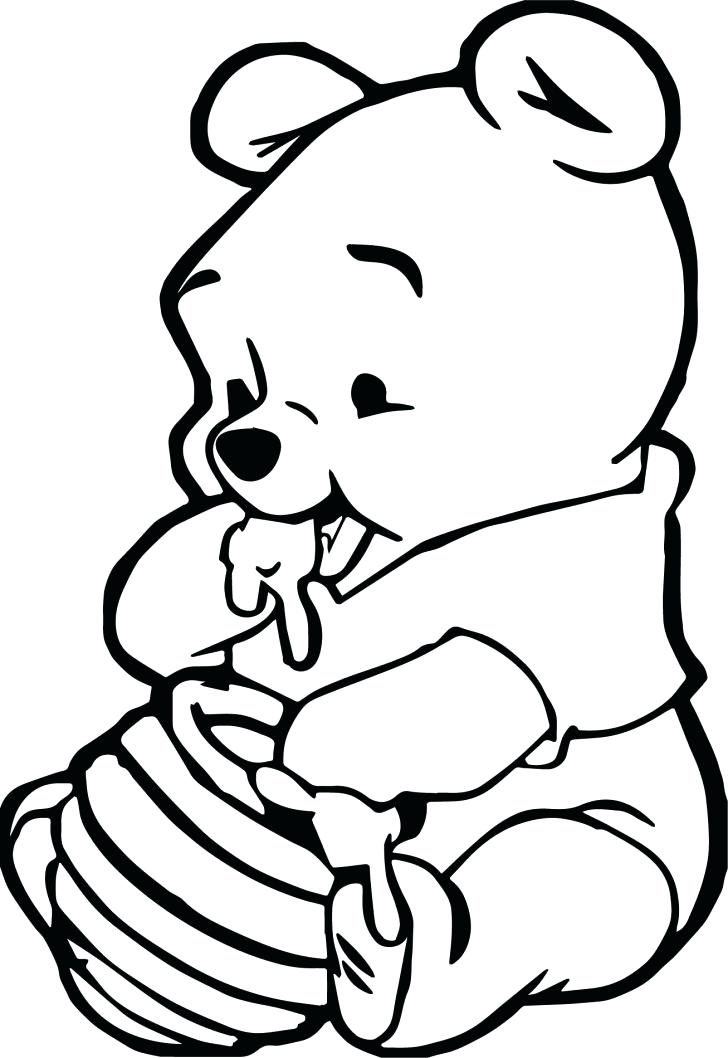728x1058 Baby Winnie Pooh Coloring Pages The With Wallpaper Wallpapers