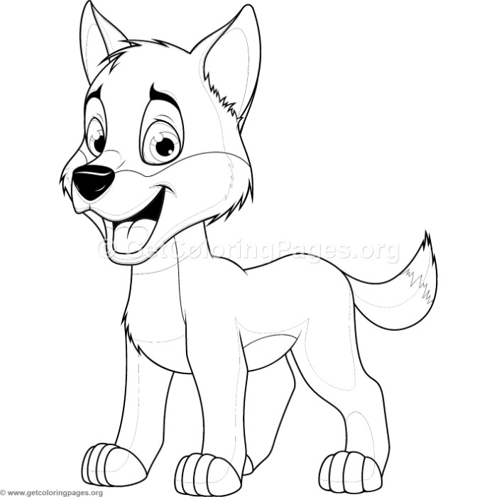 700x700 Baby Wolf Coloring Pages
