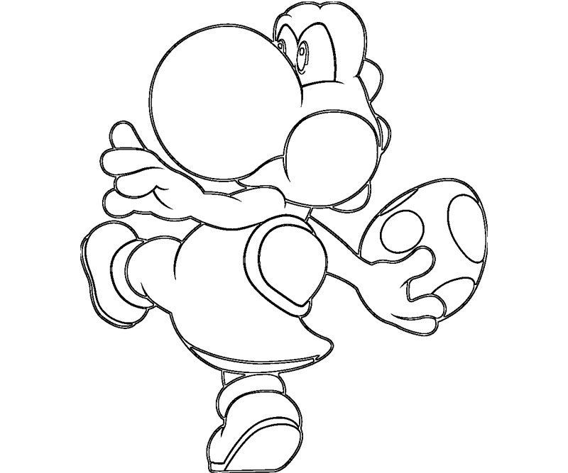 800x667 Mario And Baby Yoshi Coloring Pages