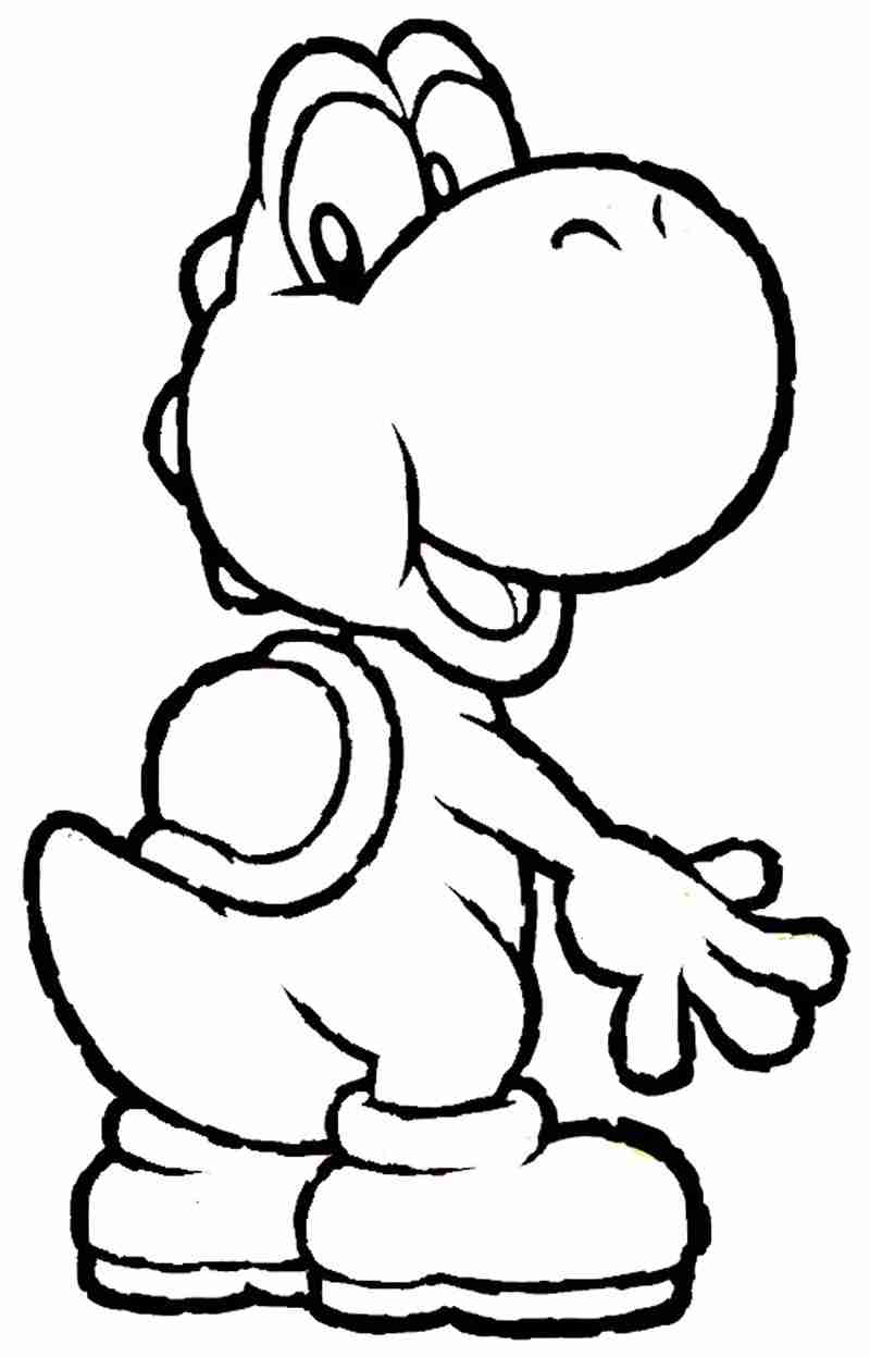 800x1247 Baby Yoshi Coloring Pages To Print