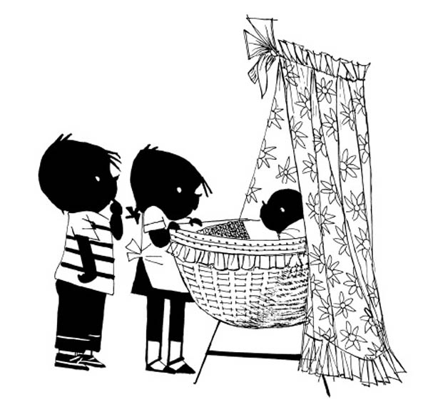 600x578 Jip And Janneke Babysitting Together Coloring Pages Batch Coloring