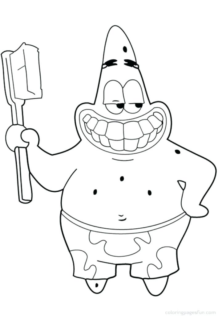 708x1024 Patrick Star Coloring Page Star Coloring Pages Babysitting Ideas