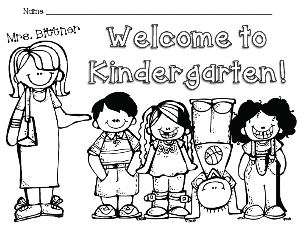 1024x767 Back To School Coloring Pages First Grade And Kindergarten