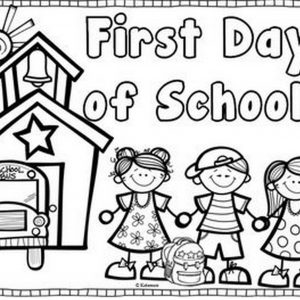 300x300 Back To School Coloring Pages For Grade Fresh First Day School