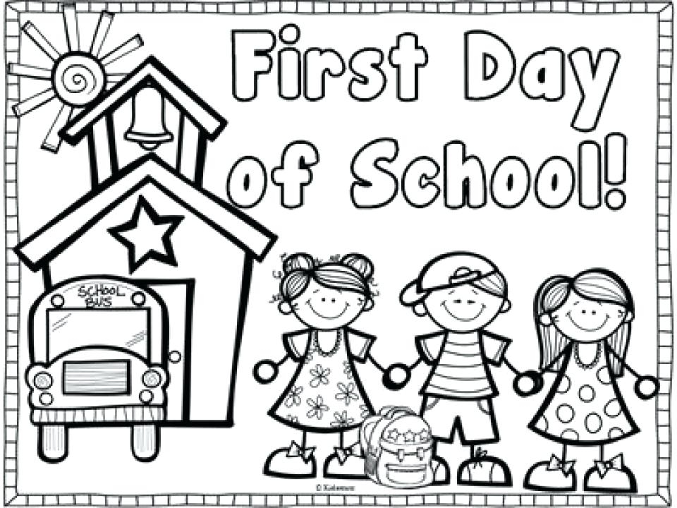 960x720 Back To School Coloring Pages For First Grade Mesmerizing Welcome