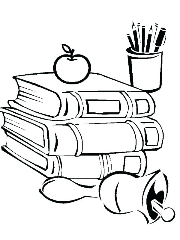 600x801 School Coloring Pages Printable Free Printable Back To School