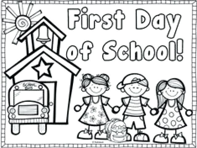 640x480 School Coloring Pages For Kindergarten