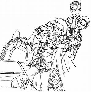 297x300 Back To The Future Coloring Pages Color Bros