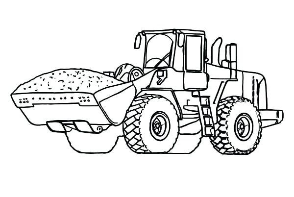 600x402 Bulldozer Coloring Pages Elegant Tractor Coloring Page For Print