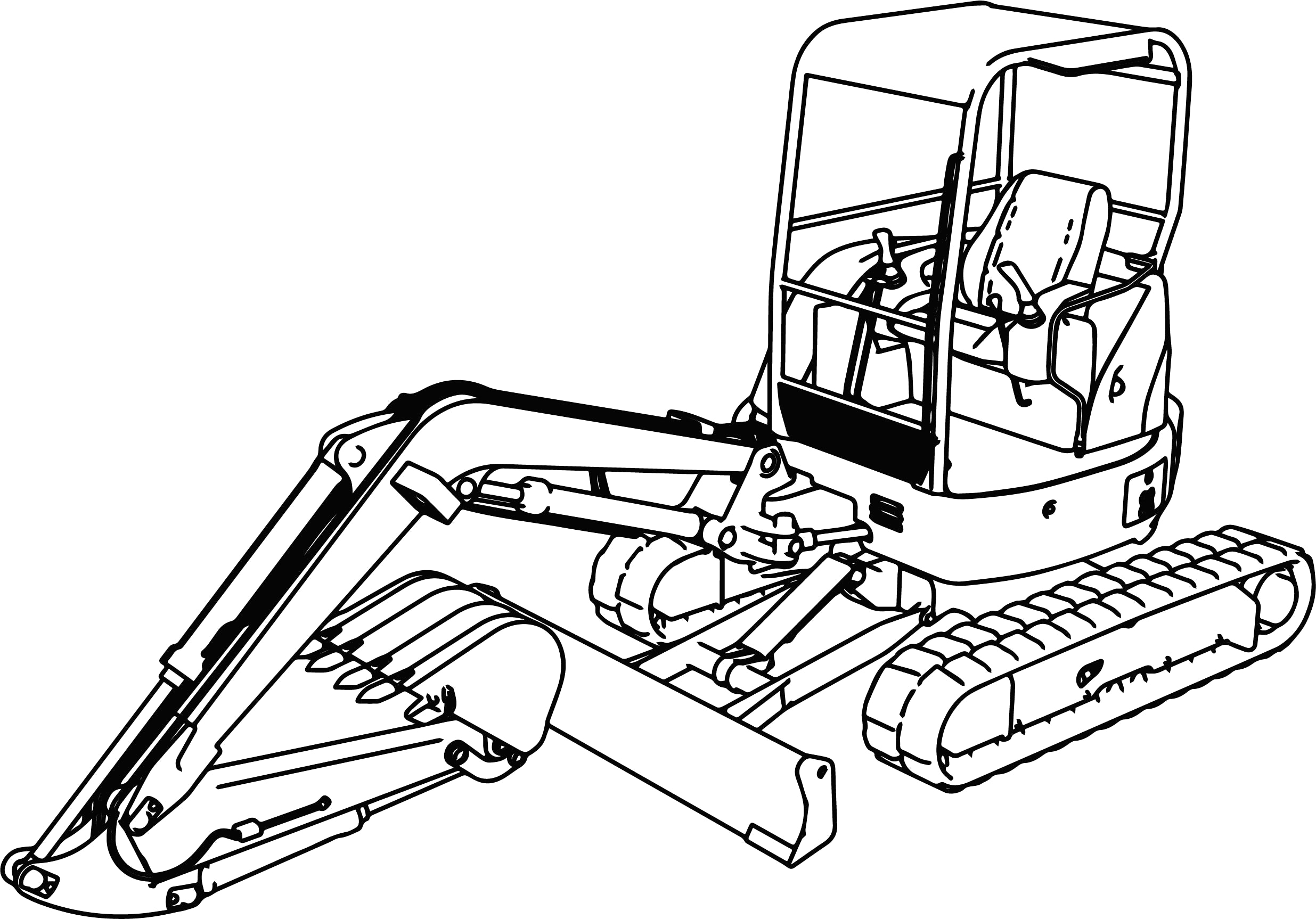 2471x1726 Drawing Digger Coloring Pages About Remodel Sheets