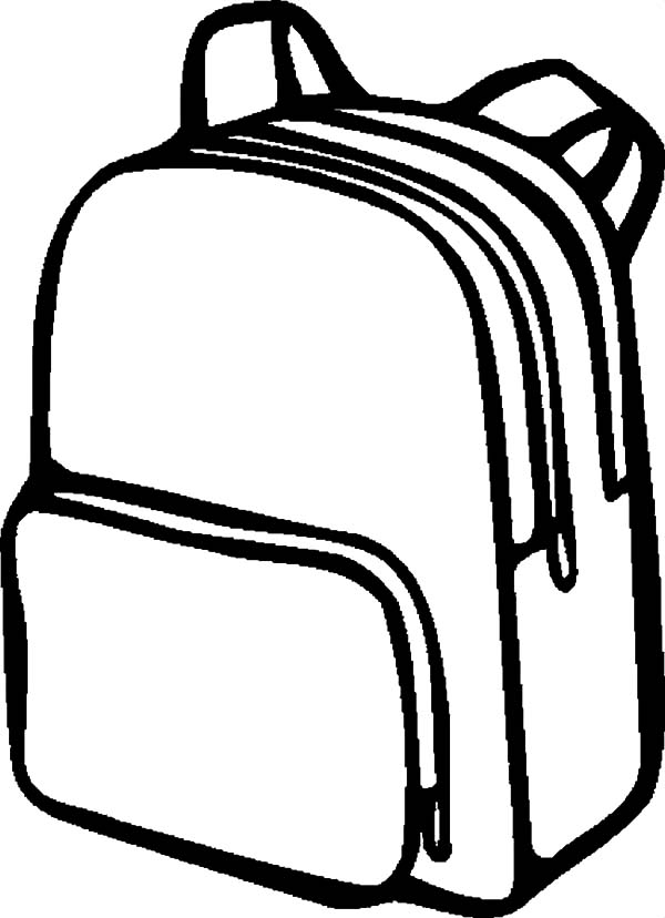600x828 Backpack Coloring Pages Printable