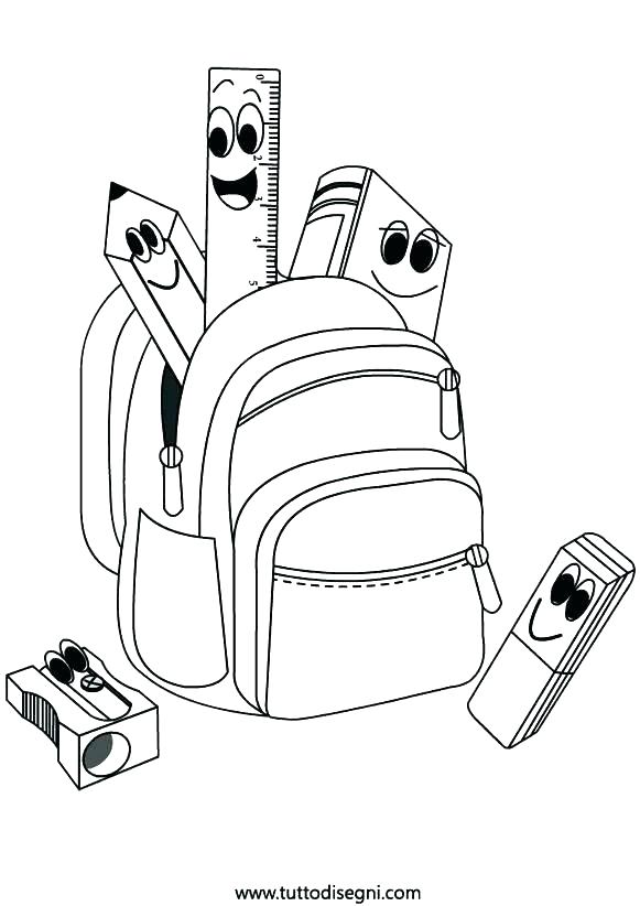 581x822 La Befana Coloring Page La Coloring Page La Coloring Page Backpack