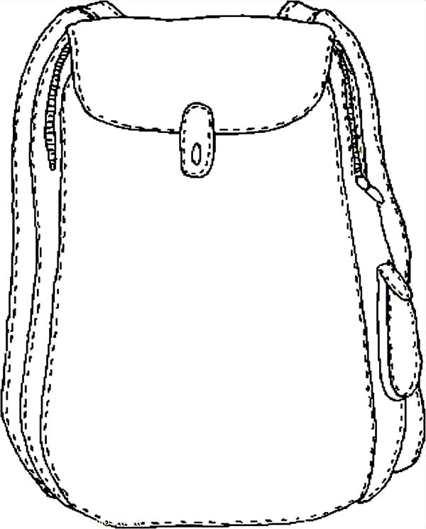 600x744 Strange Backpack Coloring Sheet Pages Best Place To Color