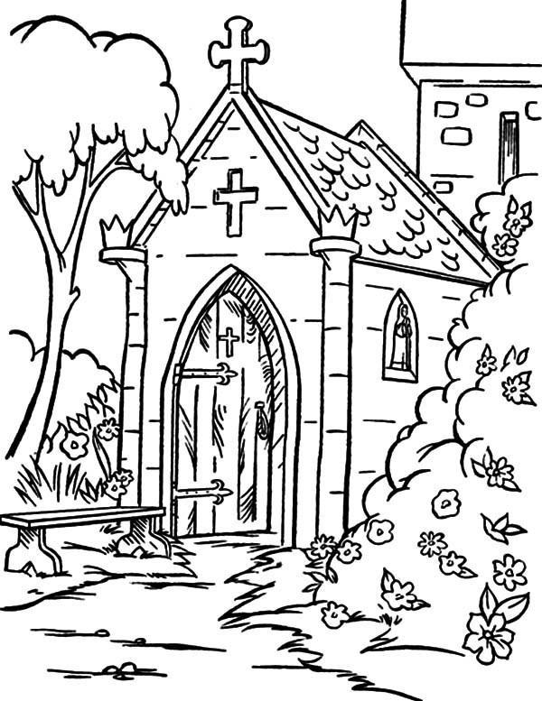 600x777 Church Backyard Coloring Pages Best Place To Color For Kids