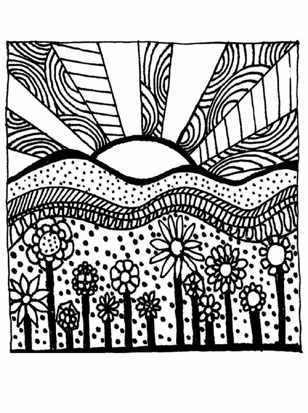 1008x1350 Miracle Free Printable Nature Coloring Pages For Adults Realistic