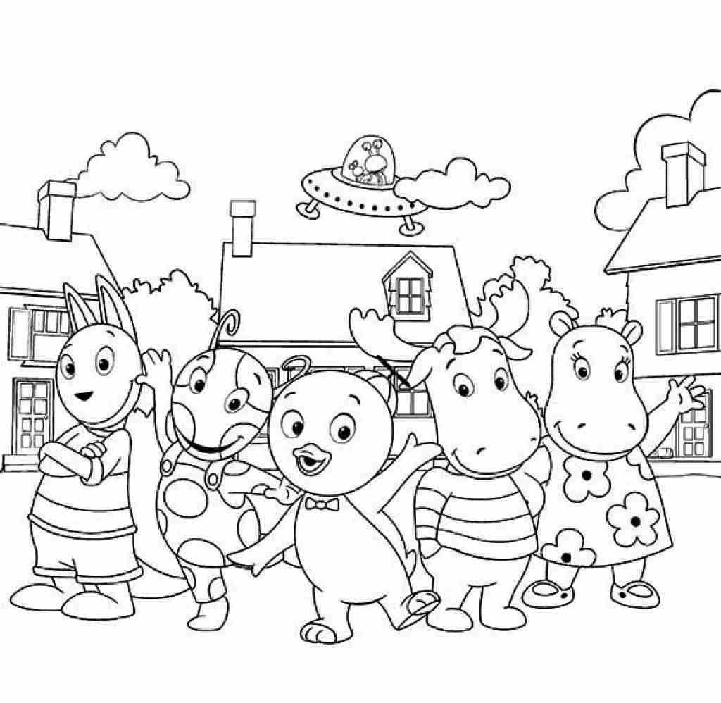 1024x998 Free Printable Backyardigans Coloring Pages For Kids Tearing