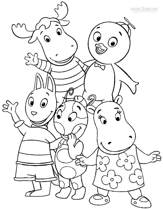 664x850 Printable Backyardigans Coloring Pages For Kids