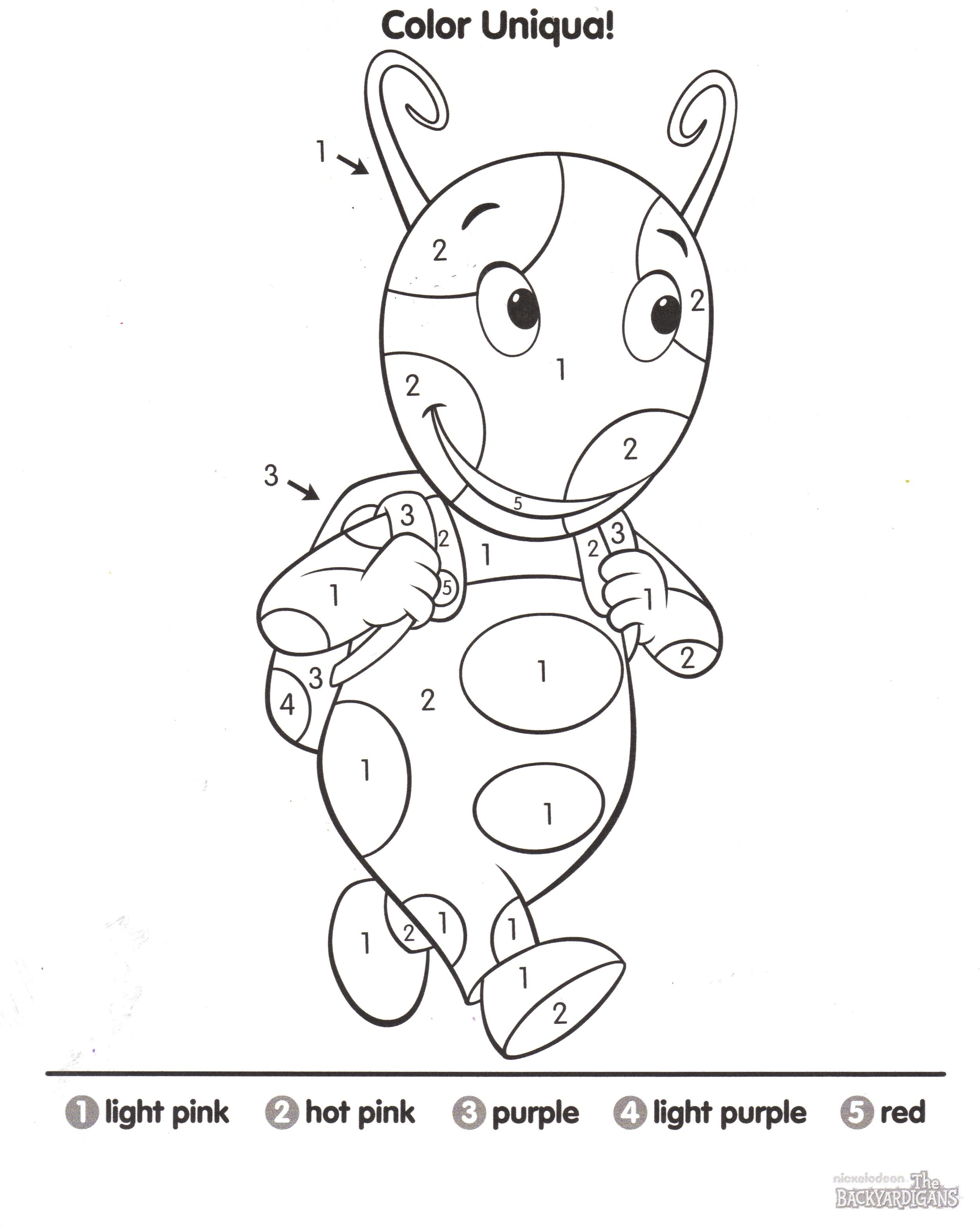 2488x3120 Printable Backyardigans Coloring Pages For Kids