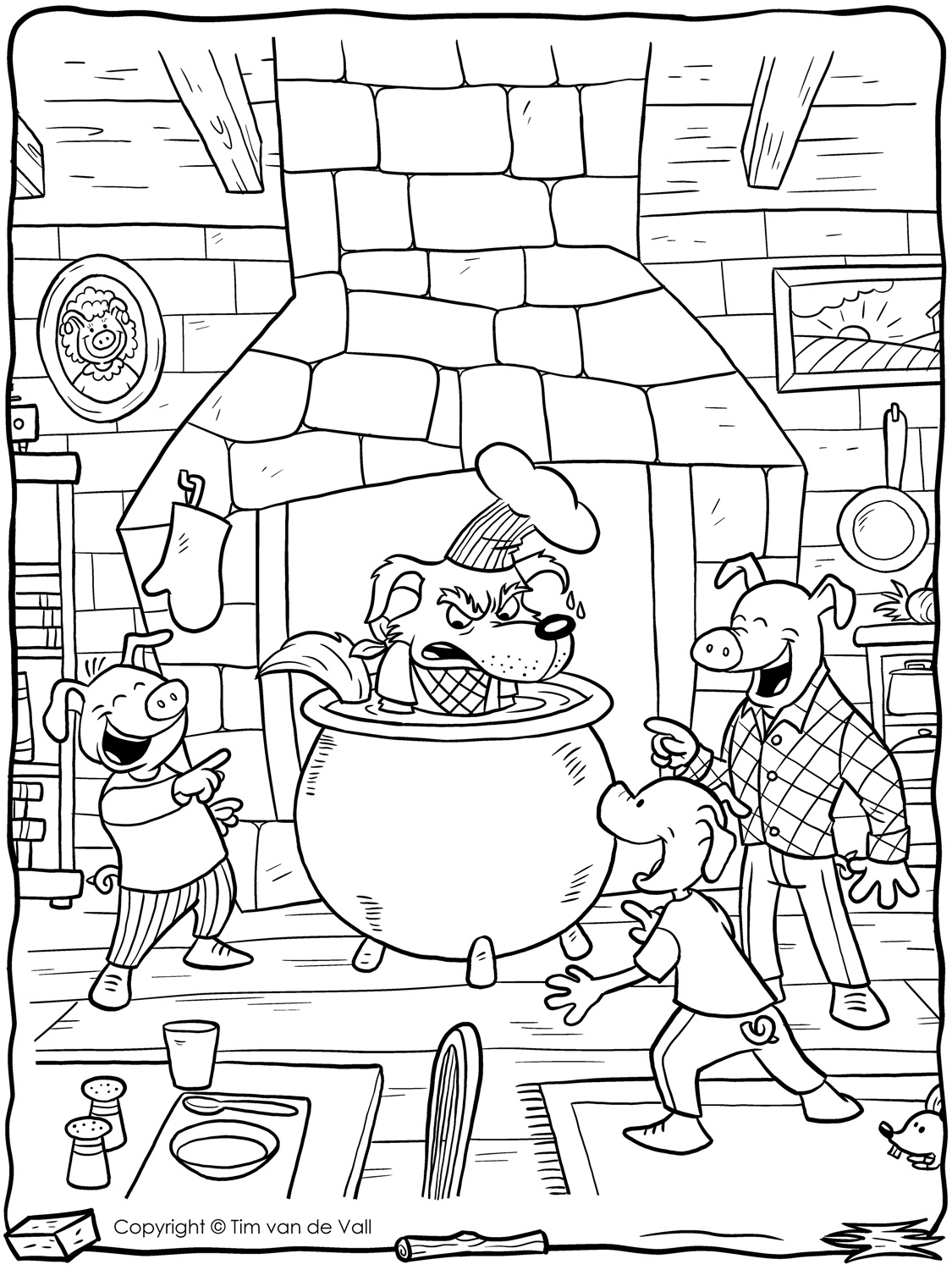 1125x1500 Three Little Pigs Coloring Pages The Three Little Pigs Story