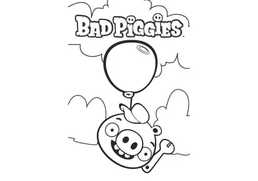 512x360 Angry Birds Bad Piggies Coloring Pages Professional