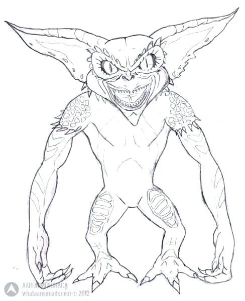 488x600 Gremlins Coloring Pages Free Gremlins Coloring Pages Free Mythical