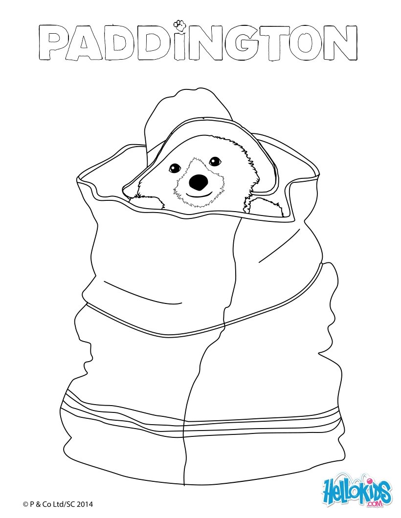 820x1060 Paddington Hidden In A Bag Coloring Pages