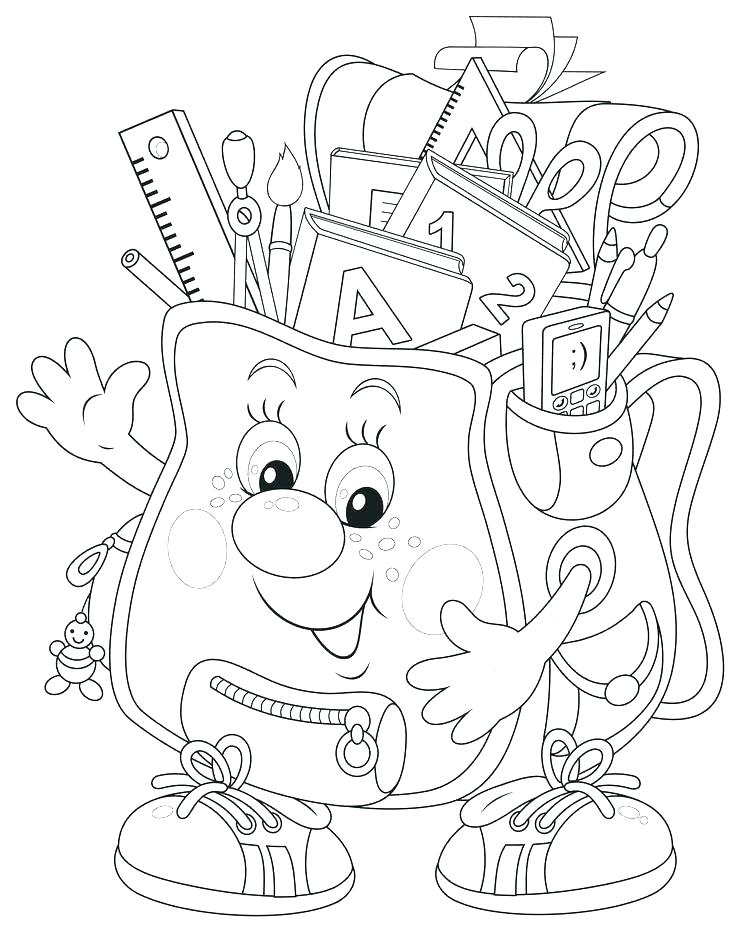 736x931 Coloring School School Bag Coloring Page School Boy Coloring Sheet