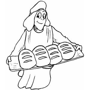 300x300 Baker Coloring Page