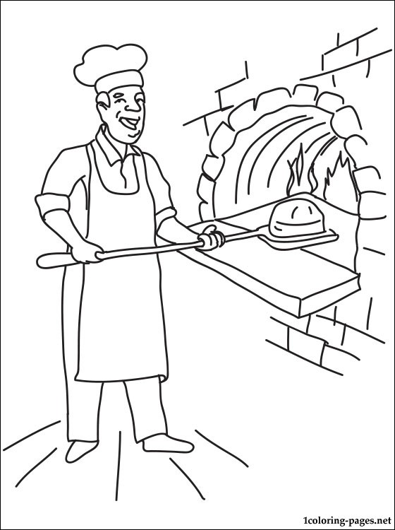 560x750 Baker Coloring Page Coloring Pages