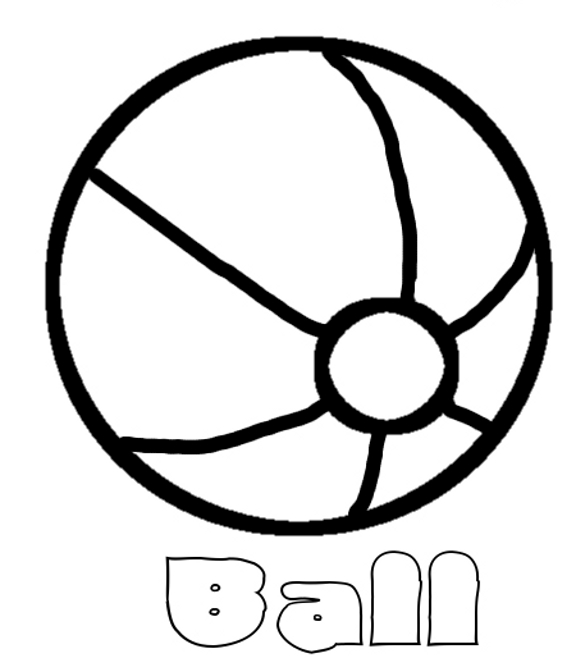 576x658 Beach Ball Coloring Page Coloring Pages Beach Ball