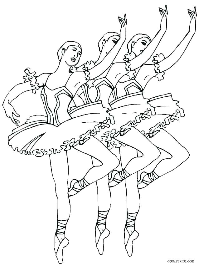 638x850 Ballerina Coloring Page