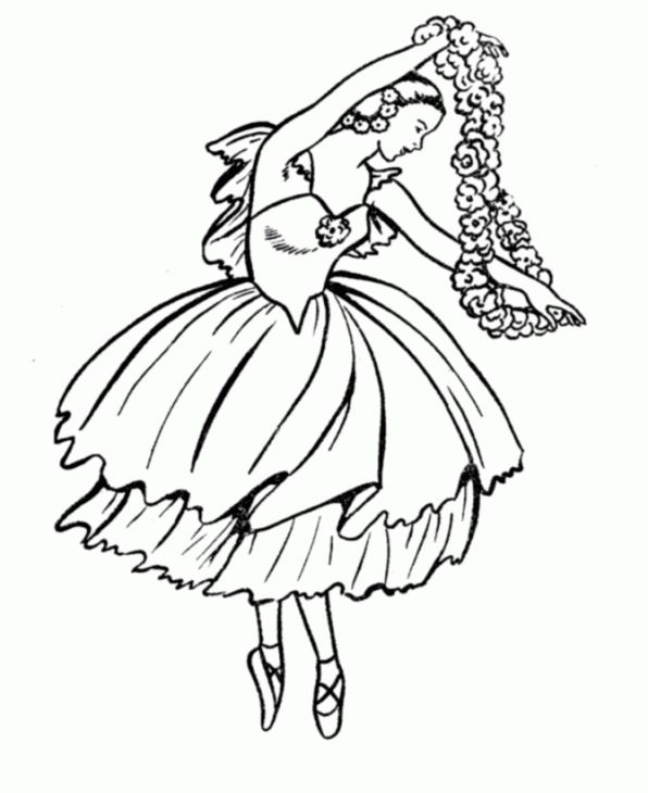 596x730 Ballerina Coloring Page Coloring Pages For Girls
