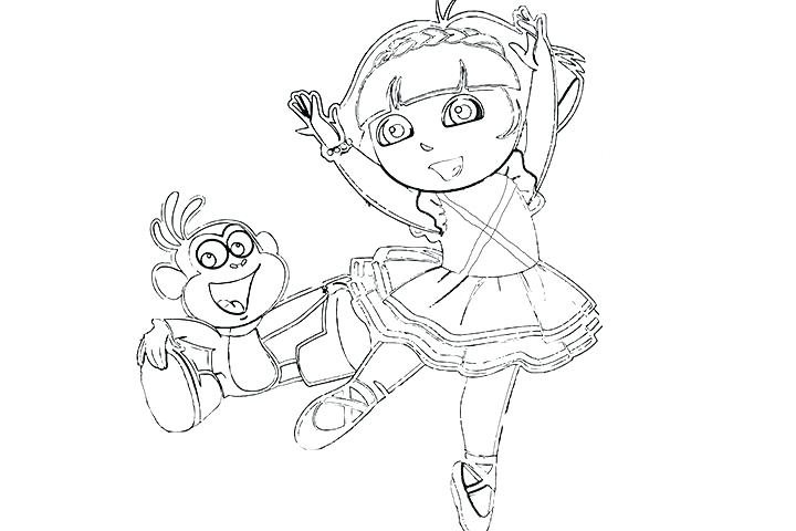 720x480 Ballet Coloring Pages Ballerina Coloring Pages With Ballerina