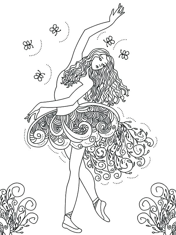 600x799 Ballet Coloring Pages Printable Ballet Coloring Pages For Kids