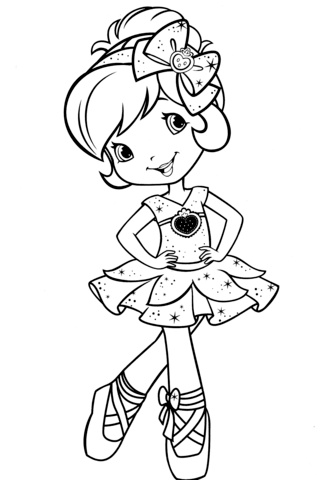 334x480 Ballerina Coloring Page