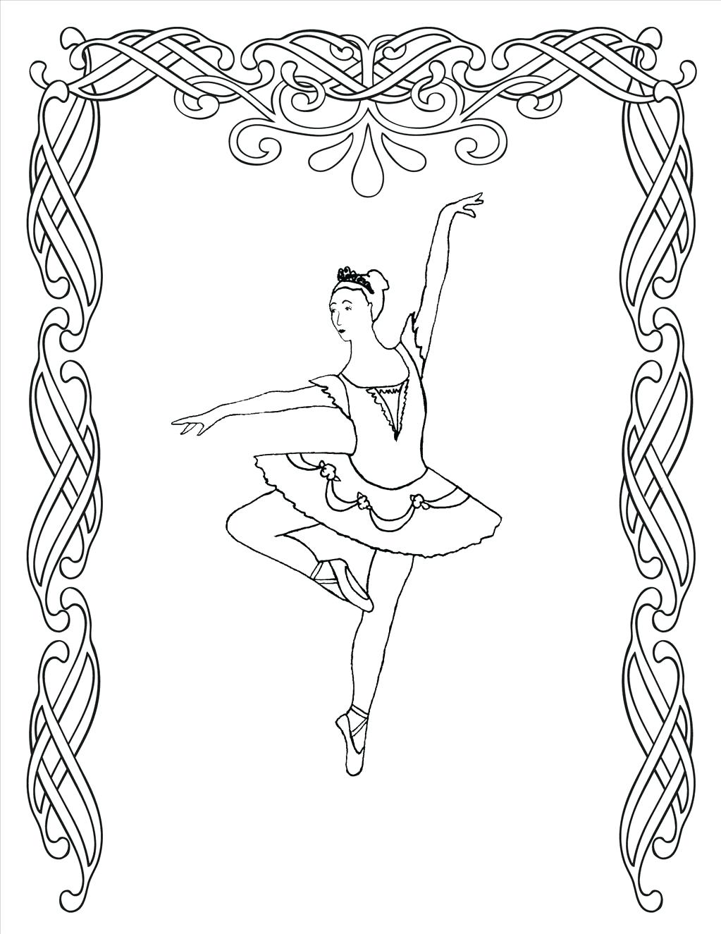 1023x1325 Coloring Pages Ballerina Coloring Pages Surprising Page
