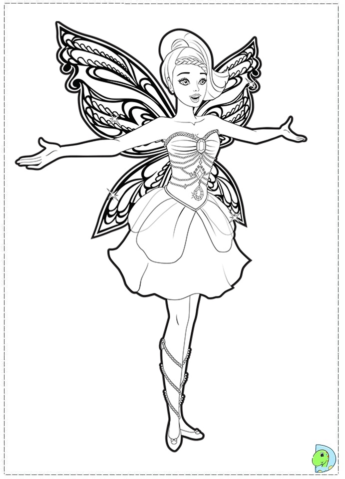 691x960 Barbie Fairy Coloring Pages