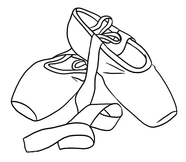 600x523 Shoe Color Page Princess Ballerina Shoes Coloring Pages Jordan