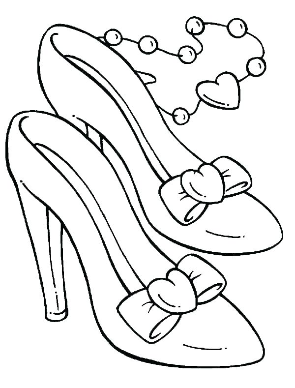 Ballerina Shoes Coloring Pages at GetDrawings | Free download