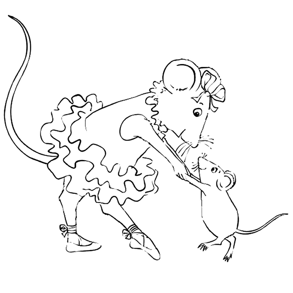 1200x1200 Angelina Ballerina Coloring Pages