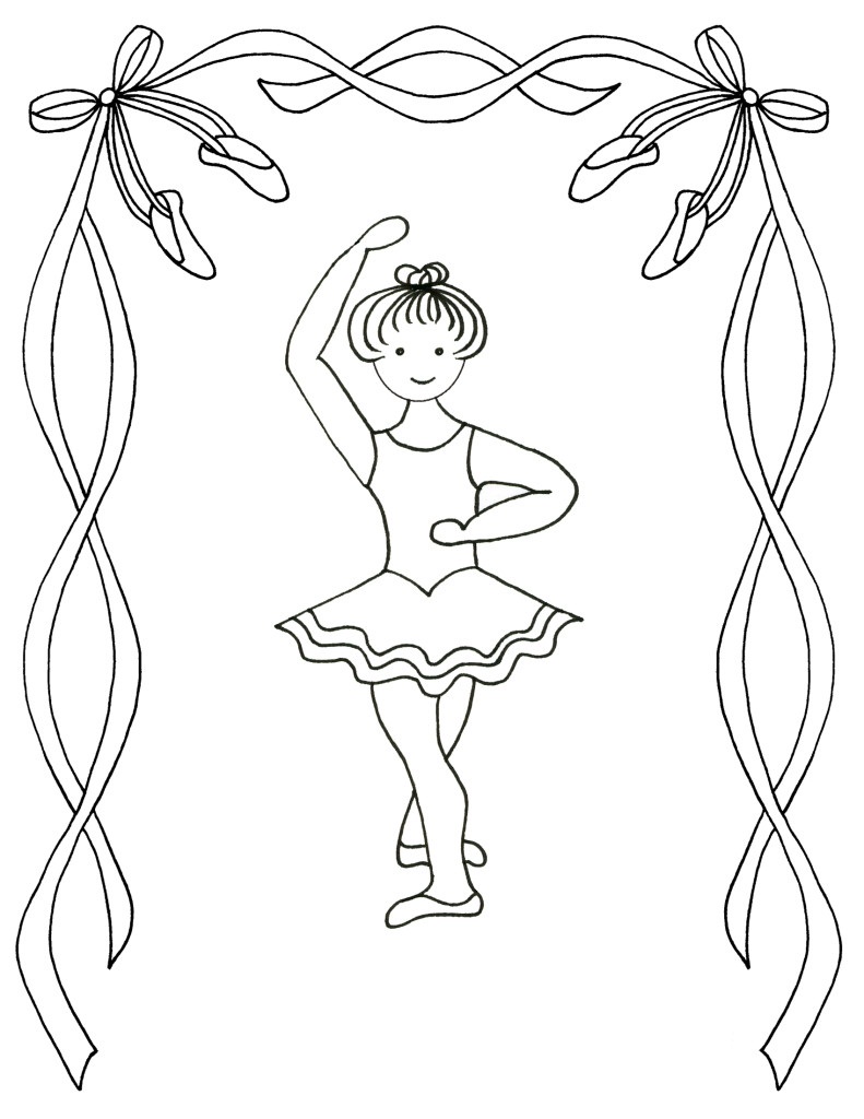 791x1024 Ballet Coloring Pages