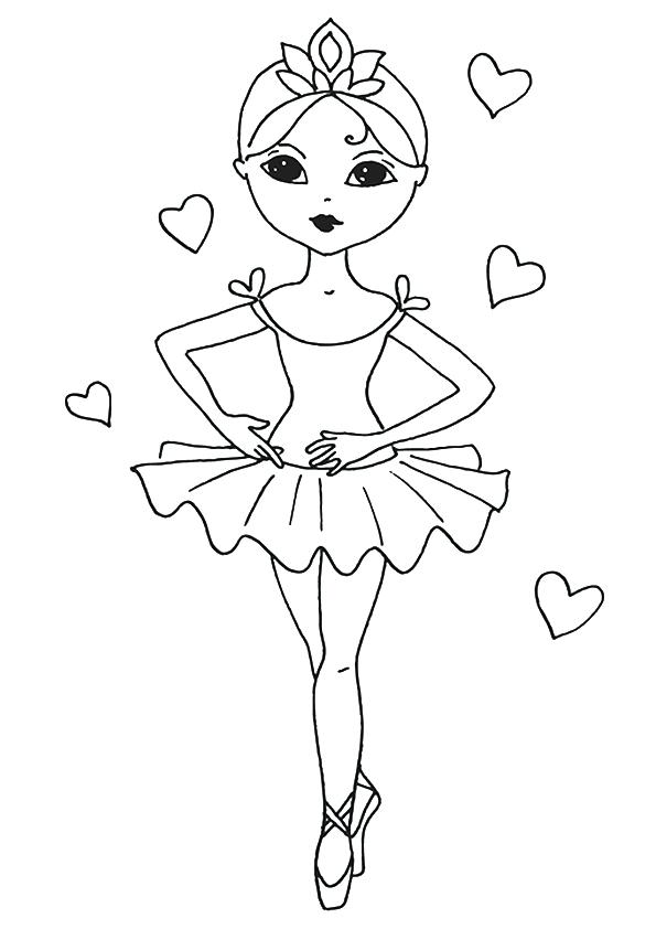 595x842 Ballet Coloring Pages Printable Related Pictures Ballet Girl