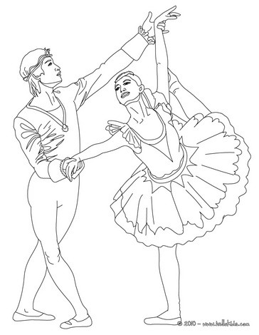 364x470 Beautiful Ballerina Coloring Pages