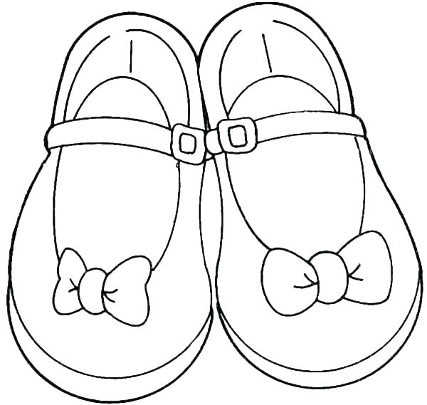 600x569 Ballerina Shoes Coloring Pages