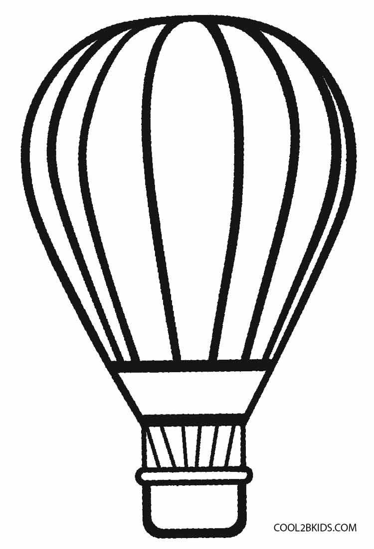 750x1102 Skillful Hot Air Balloon Coloring Pages A Printable For Kids