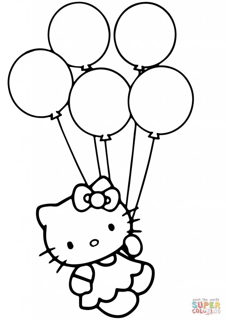 724x1024 Balloon Coloring Pages Printable