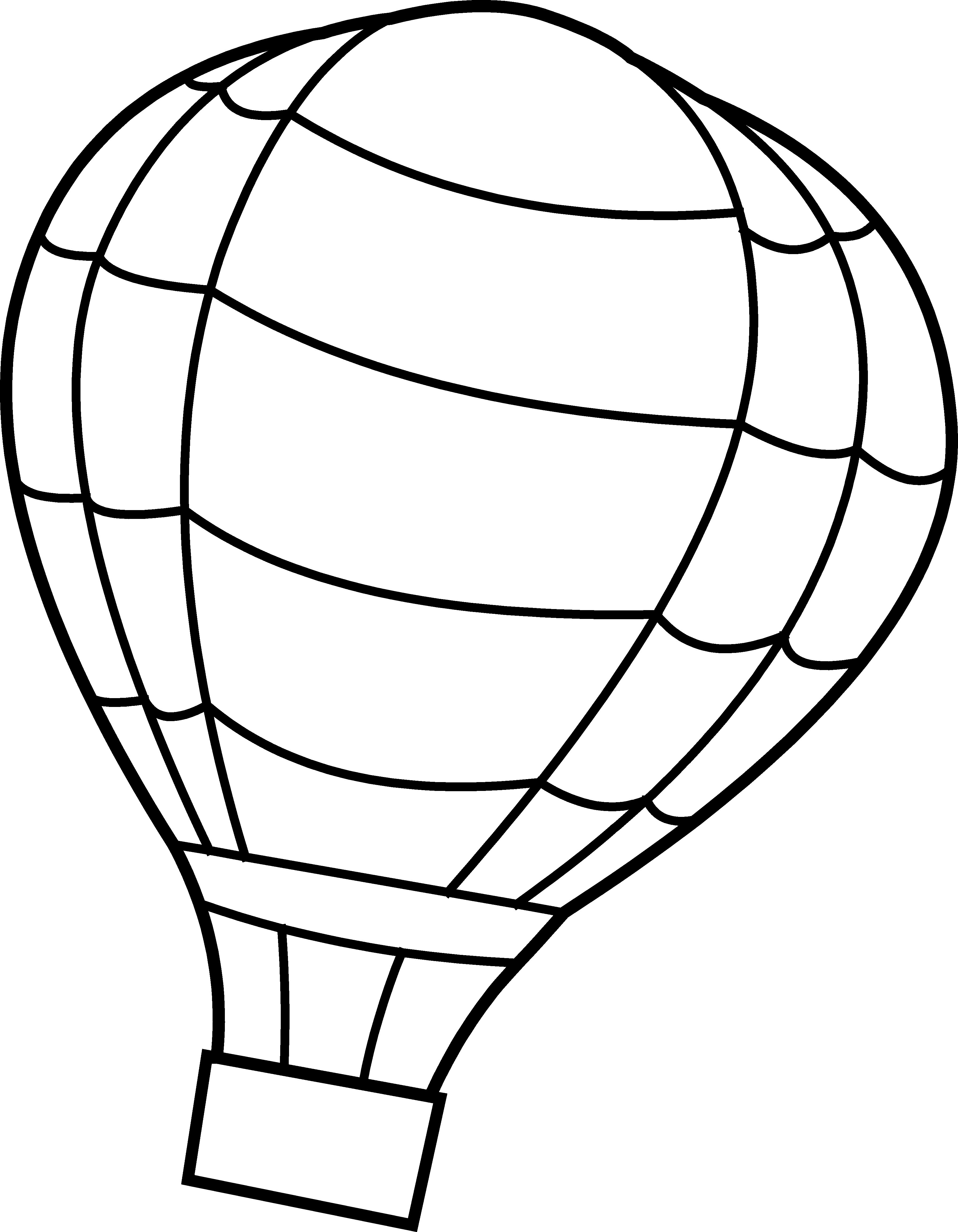 3583x4606 Hot Air Balloon Coloring Pages